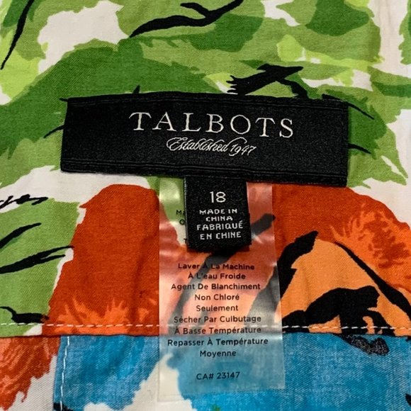 Talbots Floral Pleated Skirt - Picture 4 of 4